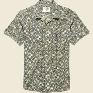 Rare Kardo Lamar Block Print Tile Shirt (M) Stag Provisions